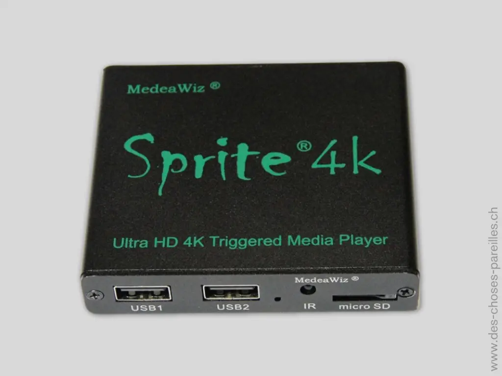 Lecteur multimédia 4K Sprite vu de devant.webp