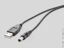 Câble d'alimentation USB vers barrel jack pour lecteur multimédia 4K Sprite.webp