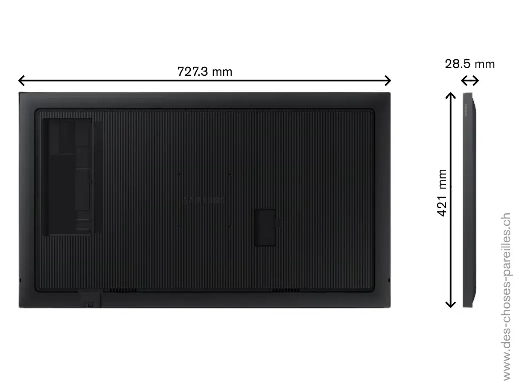 Ecran 32 à usage général - Dimensions.webp