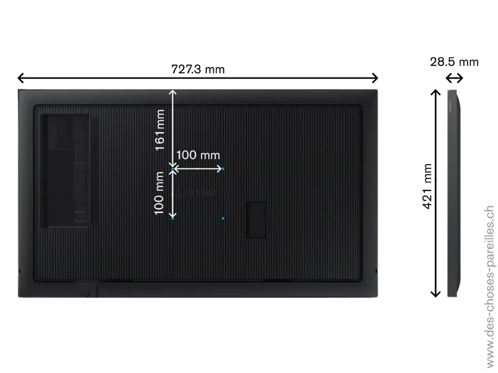 Ecran 32 à usage général - Dimensions.webp