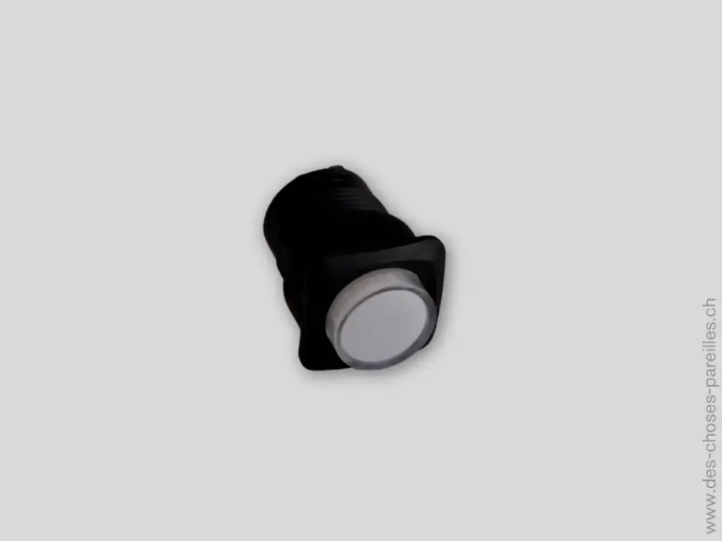 Bouton poussoir 16mm, base carrée