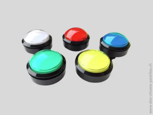 Bouton poussoir 60mm bombé