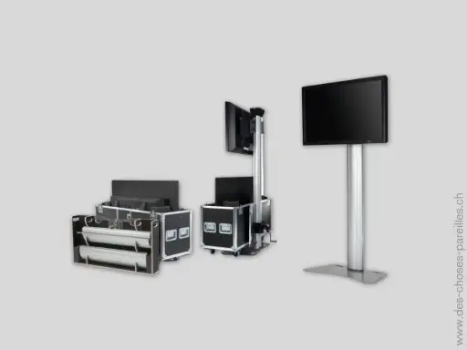 [MUL-1211] Pied pour écran 65" et caisse de transport